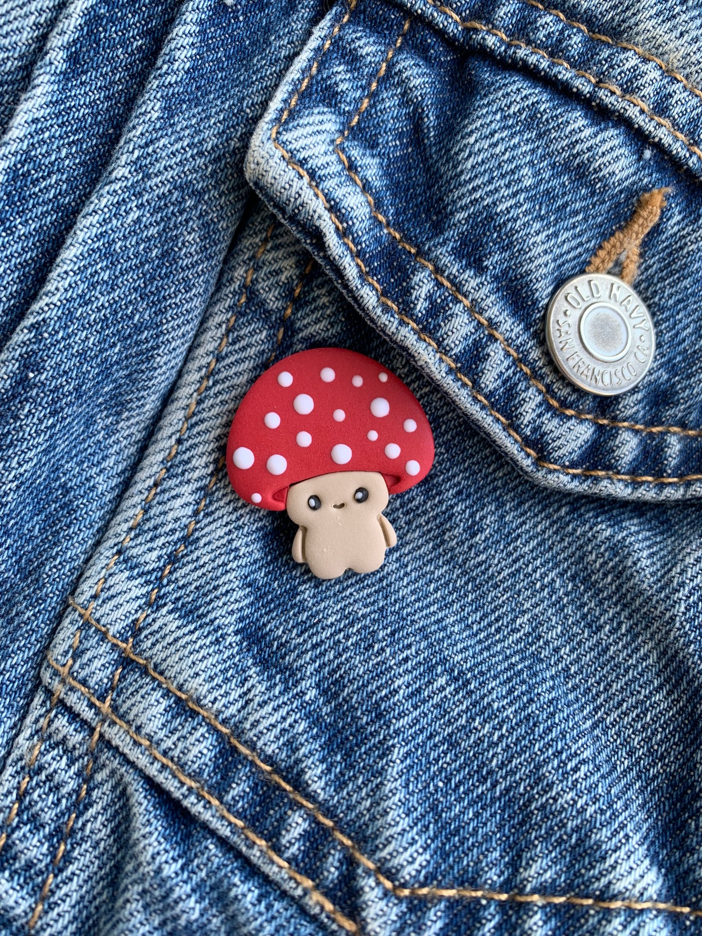 Happy Mushroom Pin