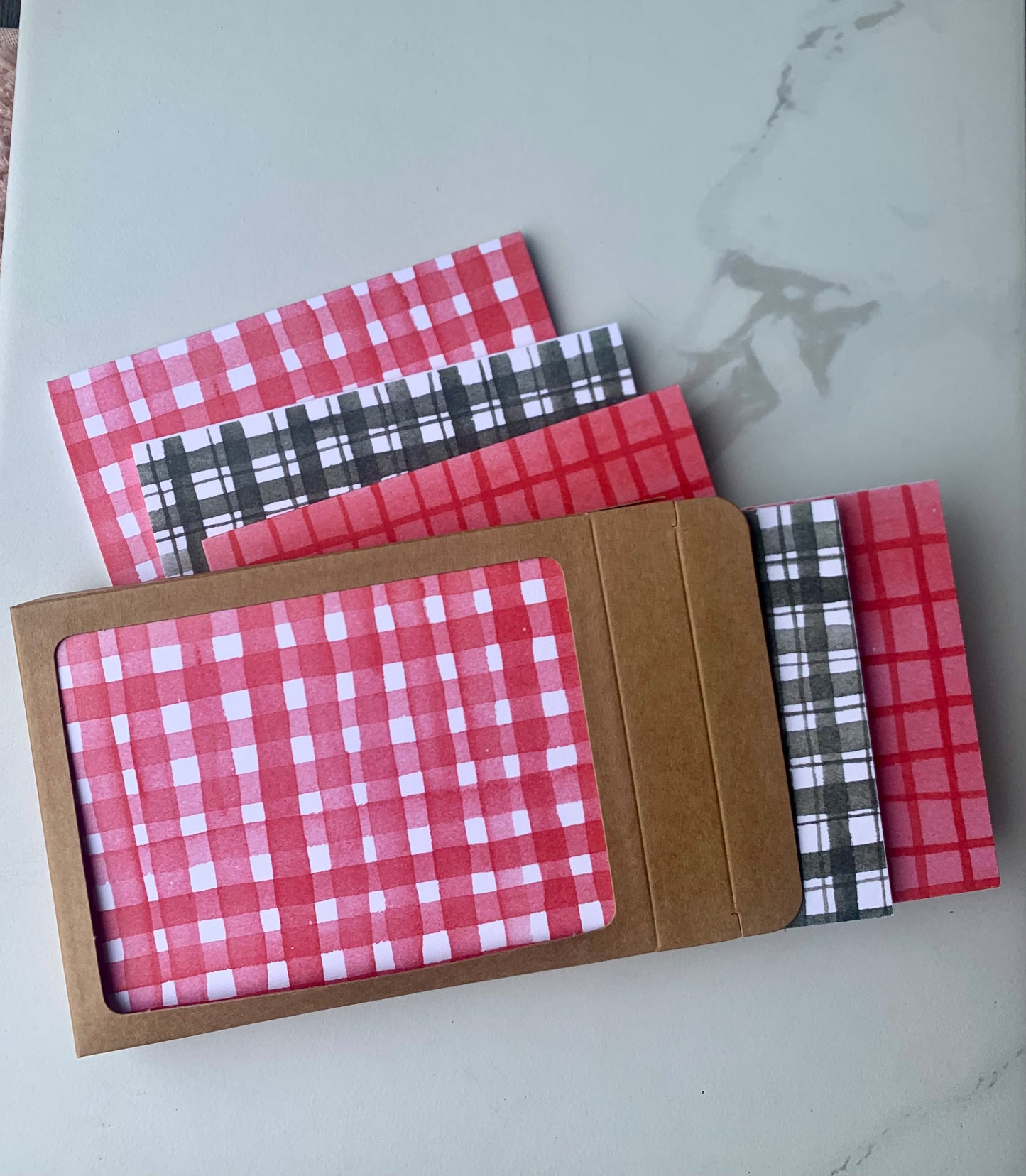 Assorted Gingham 6 pack
