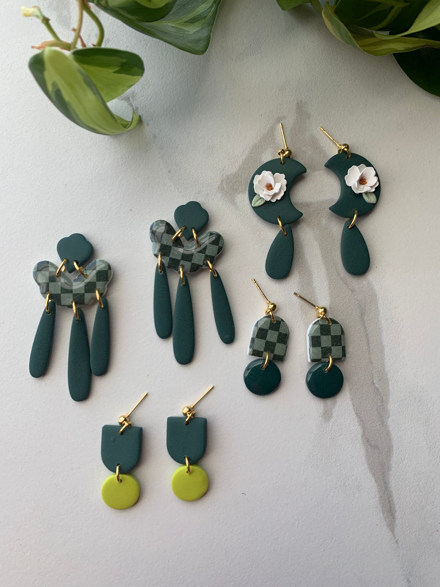 Going Green Floral Moon