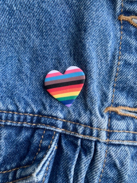 PRIDE Heart Pin