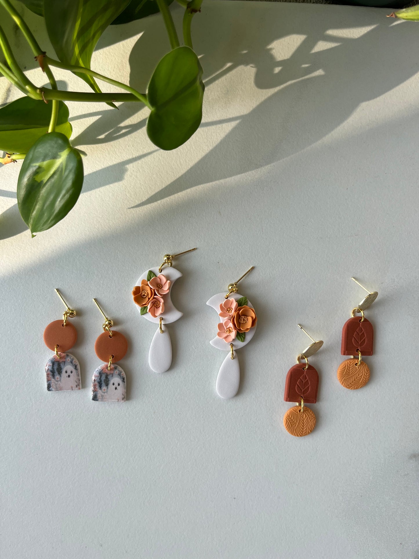 Floral Ghostie Dangles