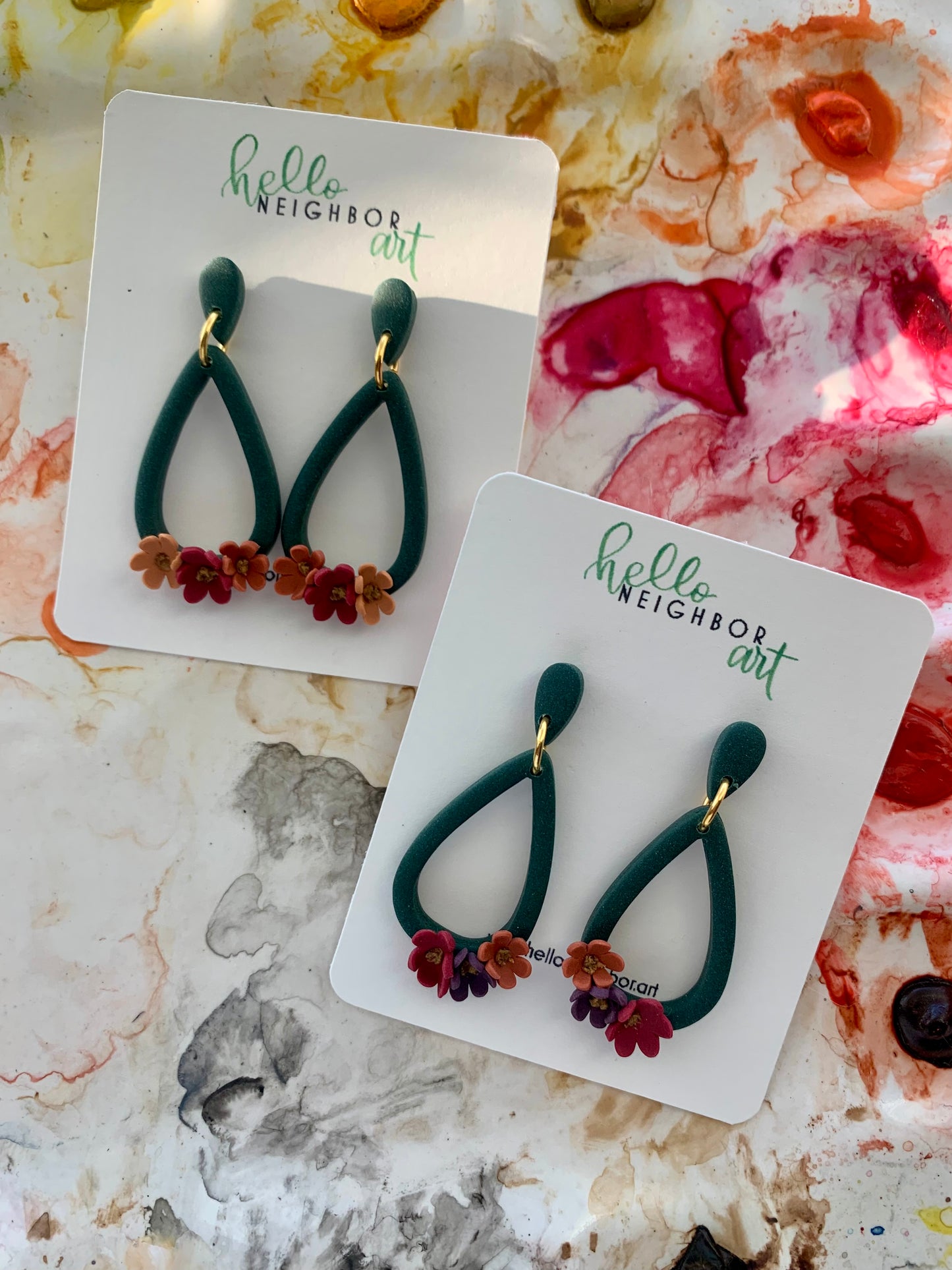 Emerald Teardrop Dangles