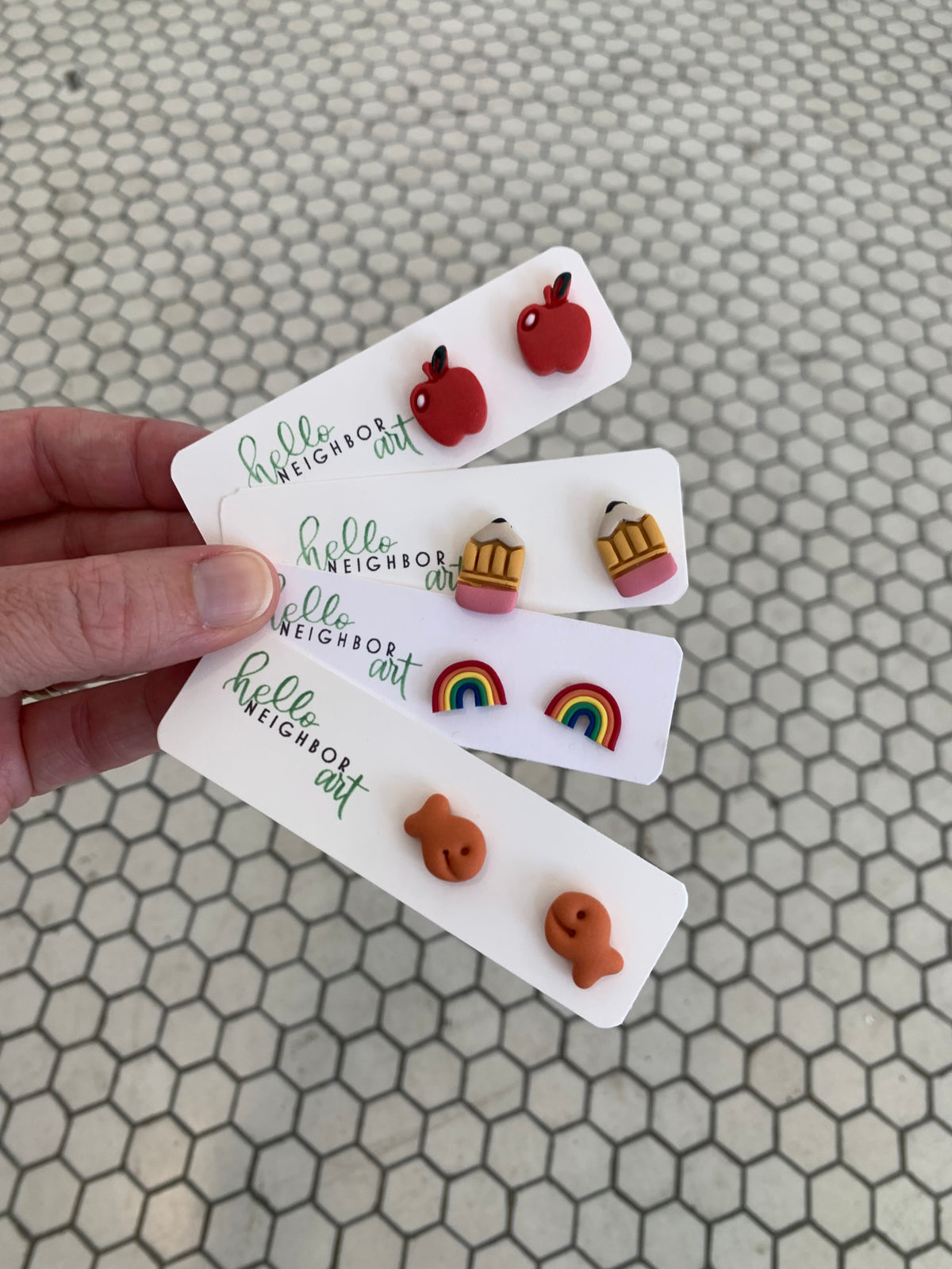 Pencil earrings