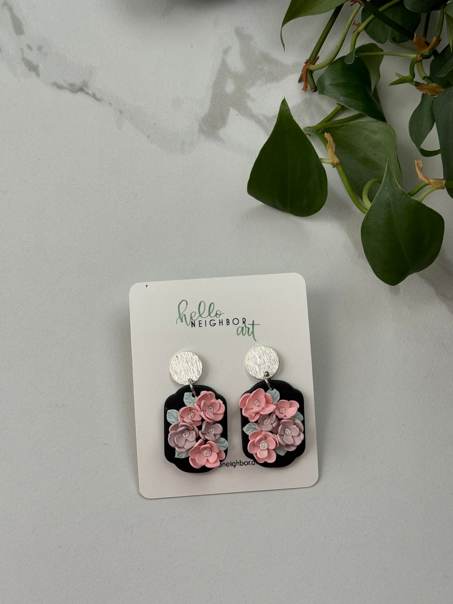 Icy Floral Dangles