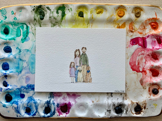 Custom Watercolor Portait