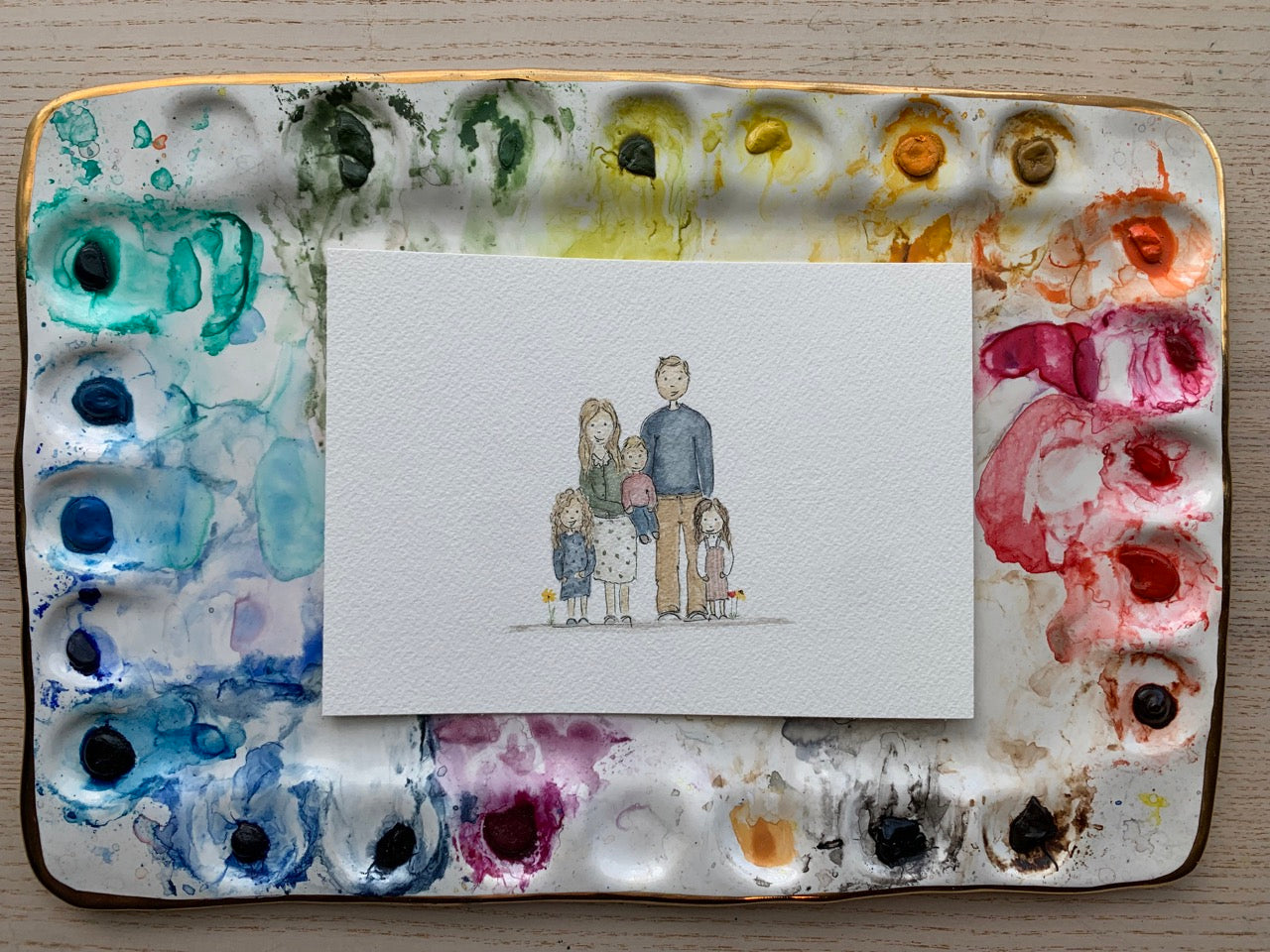 Custom Watercolor Portait