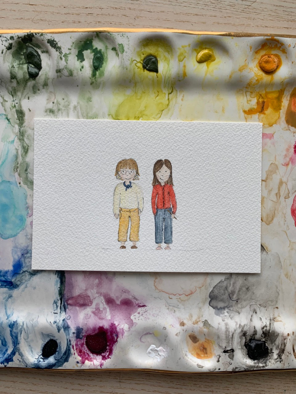 Custom Watercolor Portait