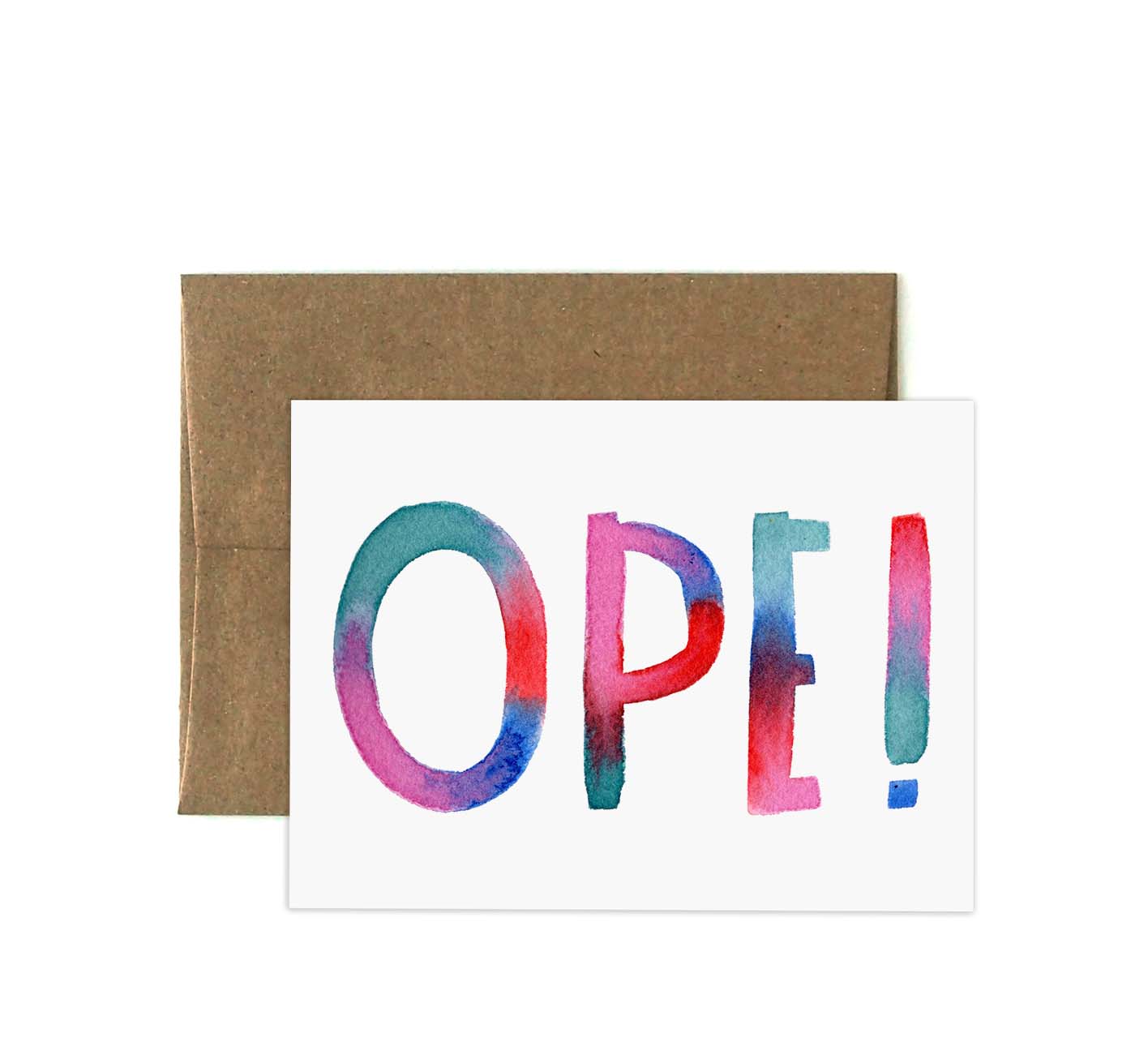 Ope! Greeting Card