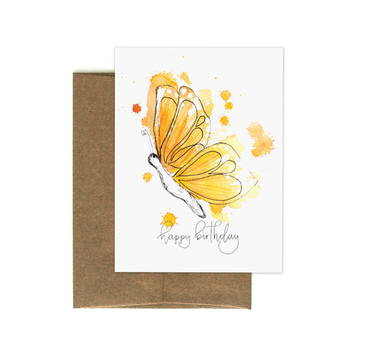 Birthday Butterfly Greeting Card