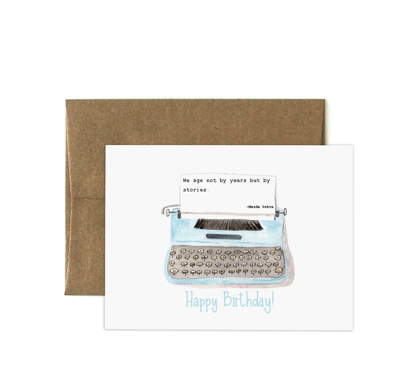 Birthday Typewriter Greeting Card
