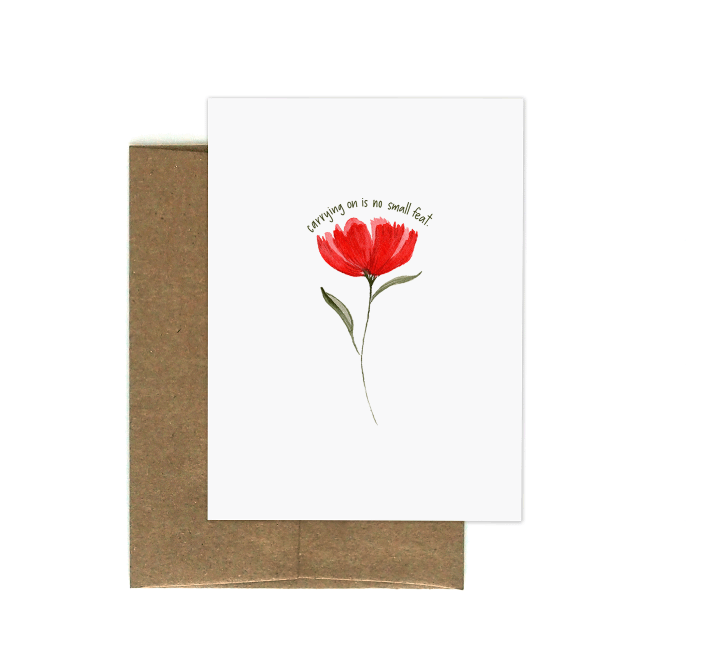 Carrying On Flower Greeting Card