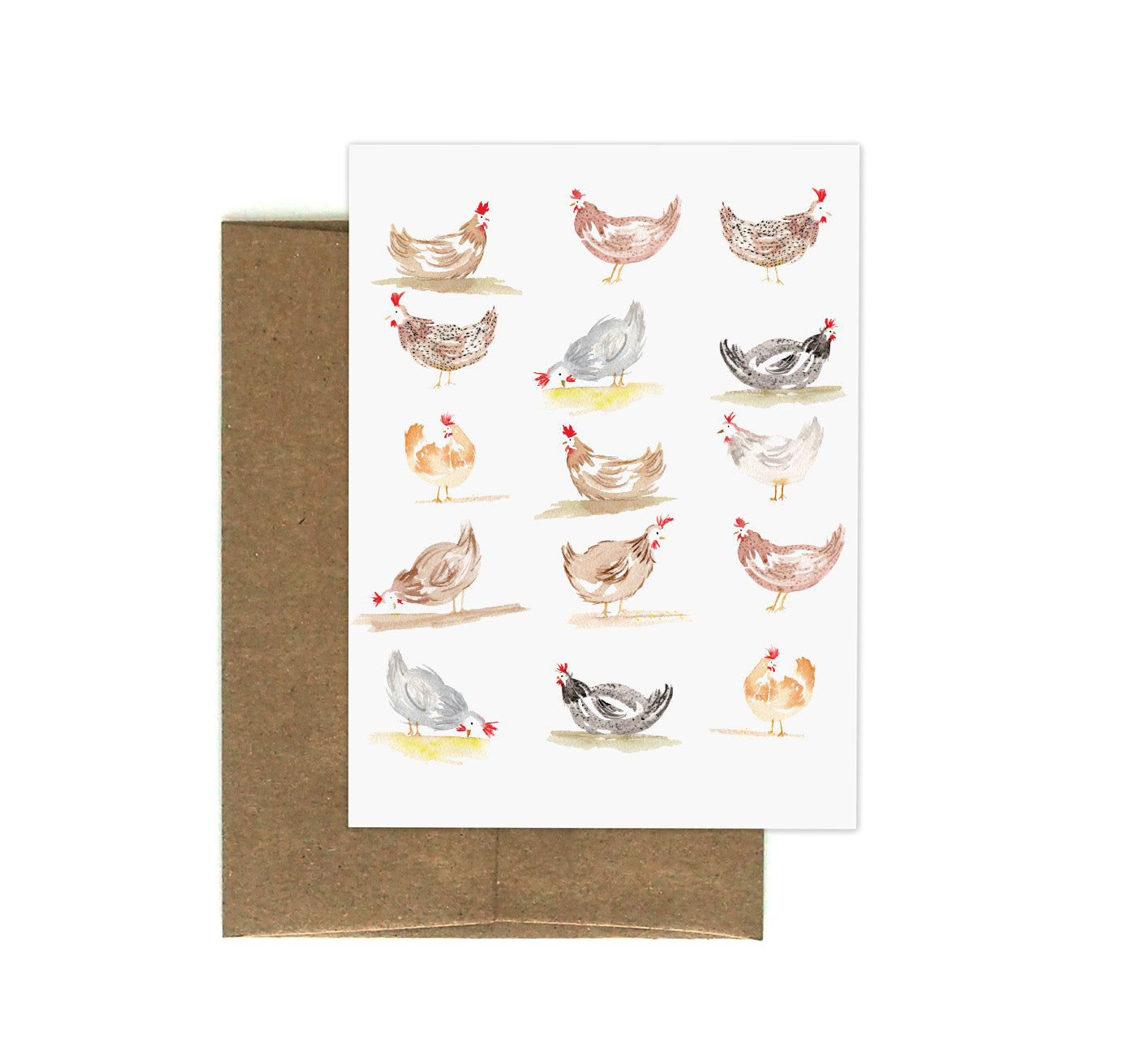 Chickens Greeting Card