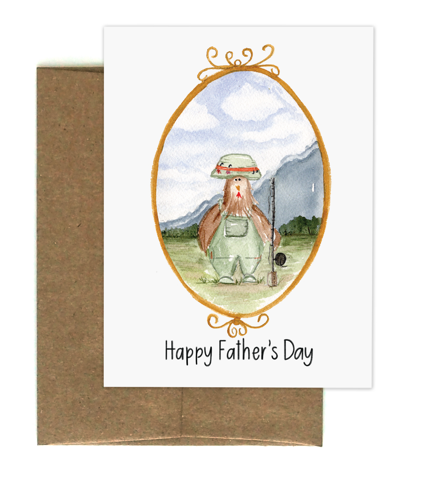 Chicken Father's Day Greeting Card