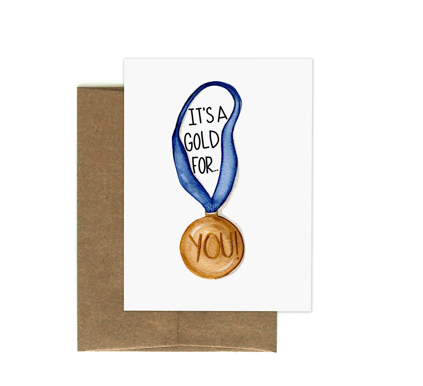 Gold Medal - Greeting Card