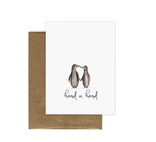 Hand in Hand Greeting Card