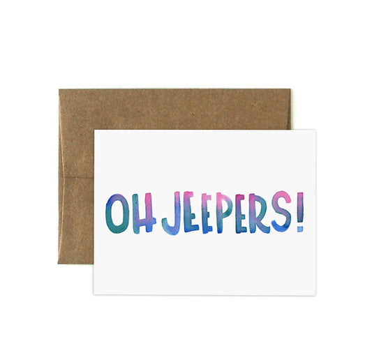 Oh Jeepers Greeting Card