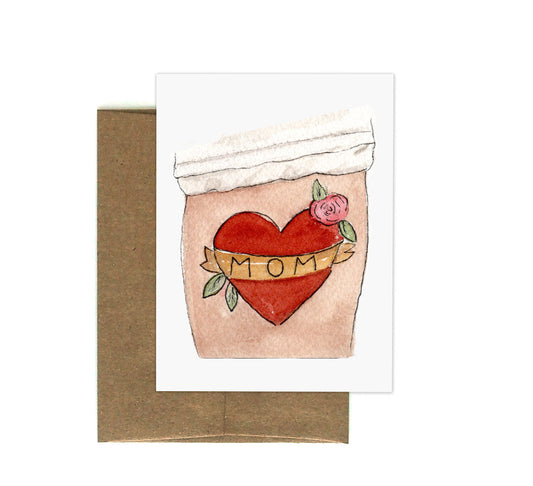 Mom Tattoo Greeting Card