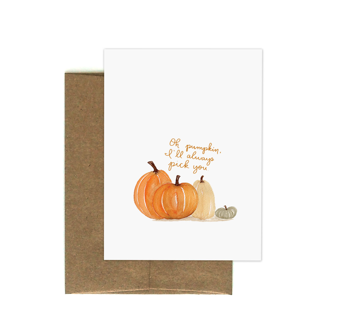 Pumpkin Pick Greeting Card