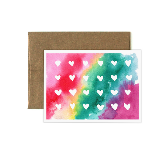 Rainbow Love Greeting Card