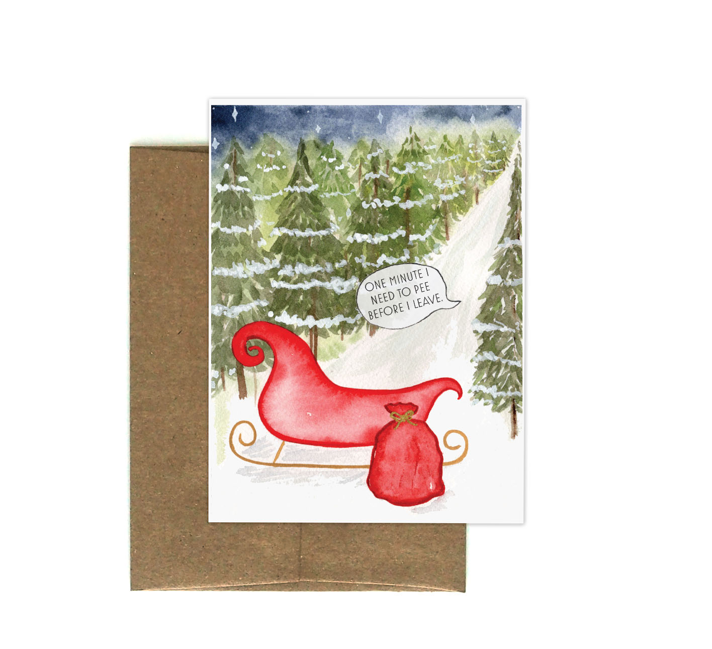 Santa Potty Holiday Card