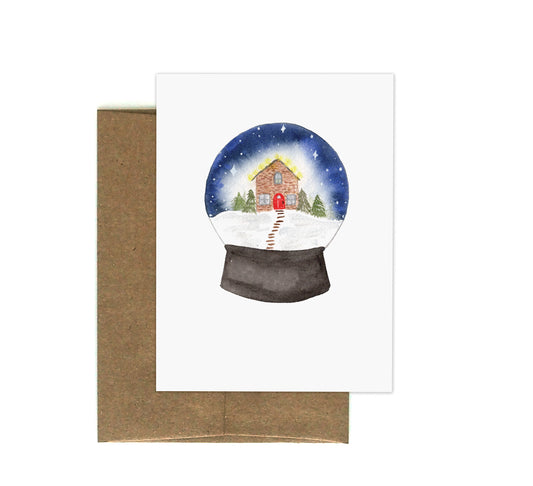 Snow Globe Greeting Card