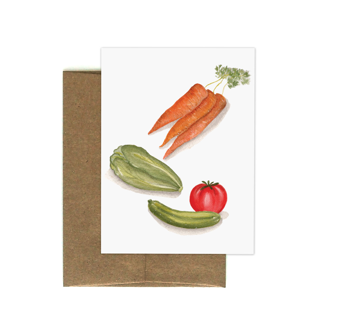 Vegetables Blank Greeting Card